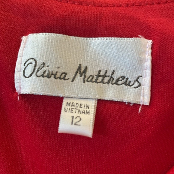Olivia Matthew’s Red Dress - Size 12 - Picture 3 of 3